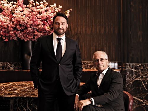 Jonathan Goldman, left, and father Gary